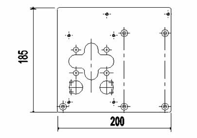 MPR-316 B2 Instrument Mounting Plates without Sunshade